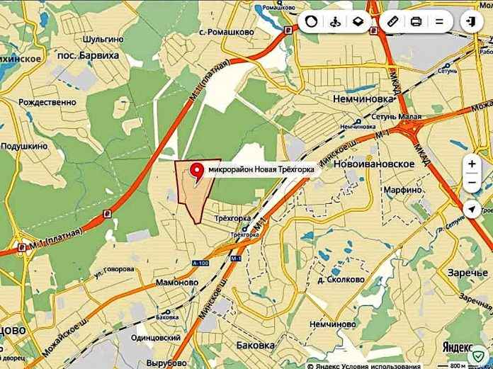 Баковка московская область карта