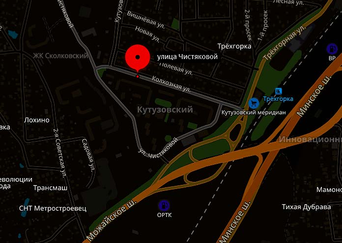 Реконструкция улицы чистяковой в трехгорке план